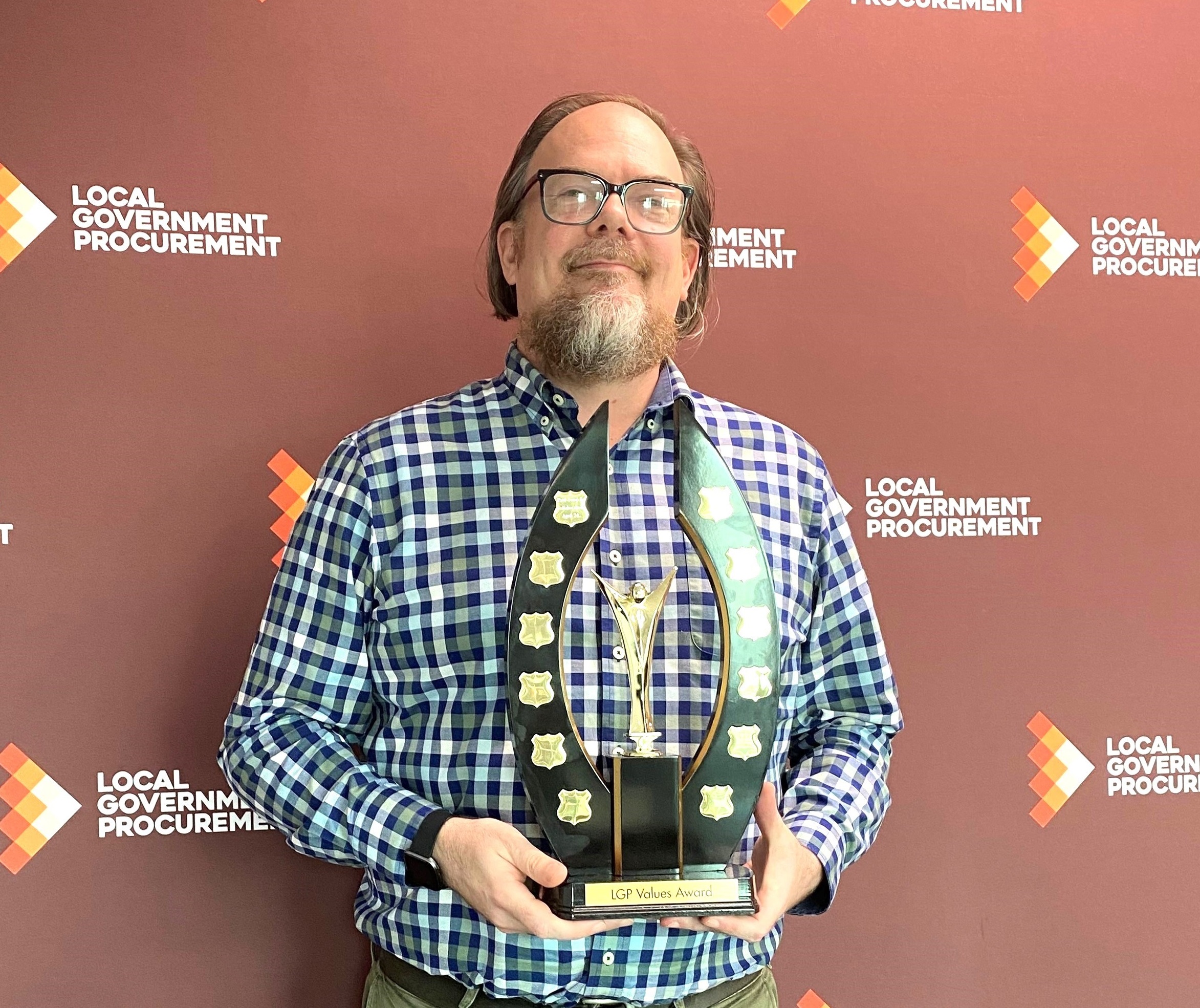 Paul Youdell with the LGP Values Trophy